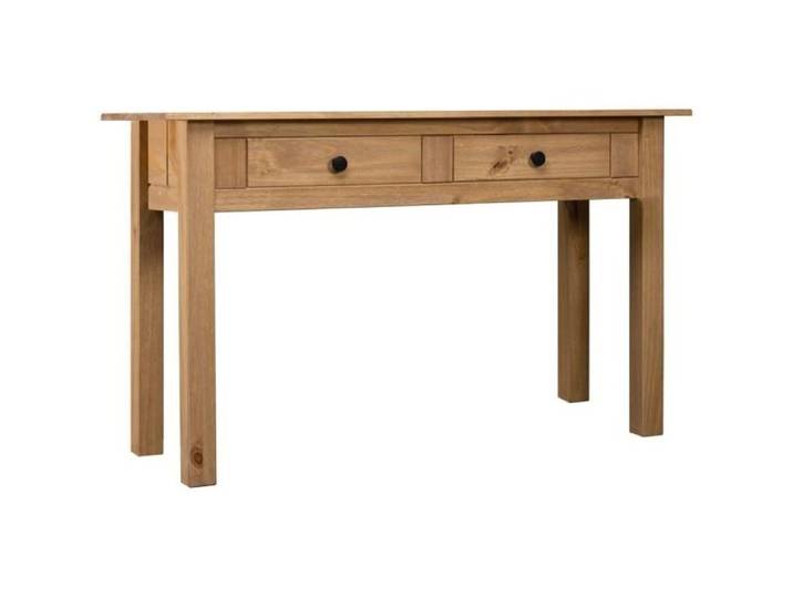 Table console - OVONNI - Pin massif - 2 tiroirs - Style campagne