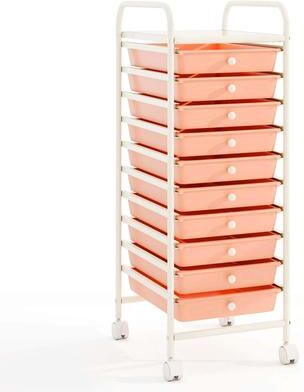 10-Drawer Rolling Cart Utility Organizer with Wheels