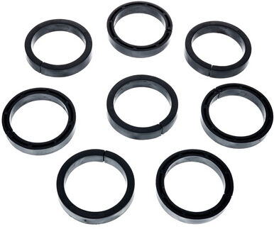 Stairville Snap Protector Ring Bk 8pcs Schwarz