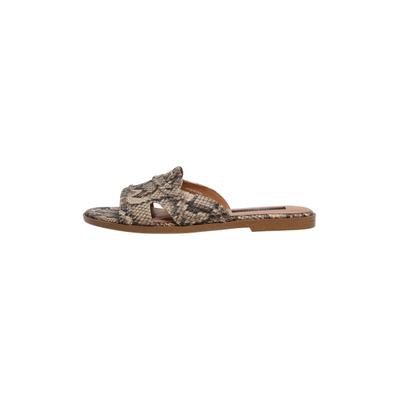Sandale PEPE JEANS "Sandalen DYANA SNAKE W", Damen, Gr. 36, beige (stowe beige), 100% Polyurethan, Schuhe Sandale