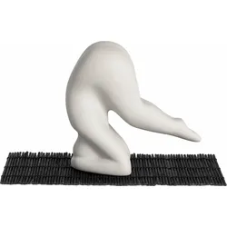 Dekofigur Yoga No.1, hellgrau