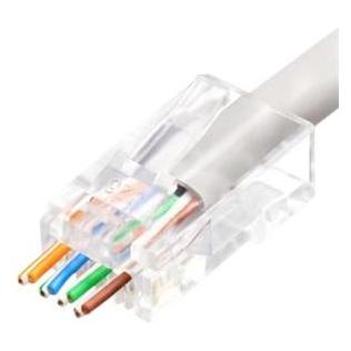 MicroConnect KON505-50EZ Drahtverbinder RJ-45 Transparent (Netzwerkkabel Stecker) (KON505-50EZ)