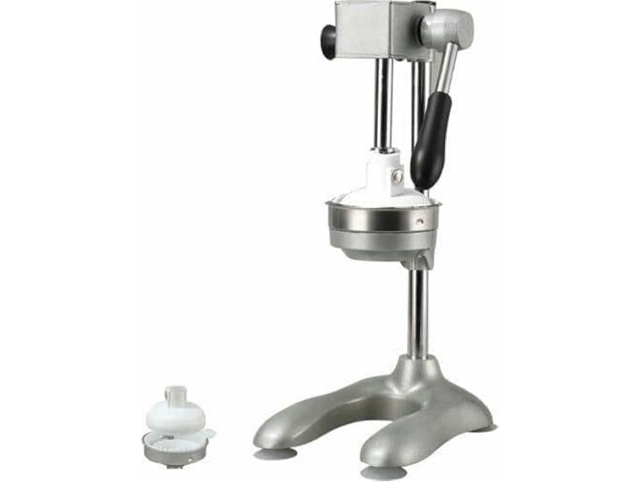 Manueller Zitruspresse 304 Edelstahl, Entsafter für Orangen & Zitronen Hochwertige Handpresse für Saft & Fruchtfleisch. Rutschfester Standfuß. Ideal für Limetten(Silver,FlatTip)