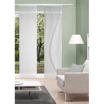 Schiebegardine VISION S "LAURINA" Gr. 1, grau, B:60cm H:260cm, Polyester, Gardinen, Schiebevorhang digitalbedruckt LAURINA