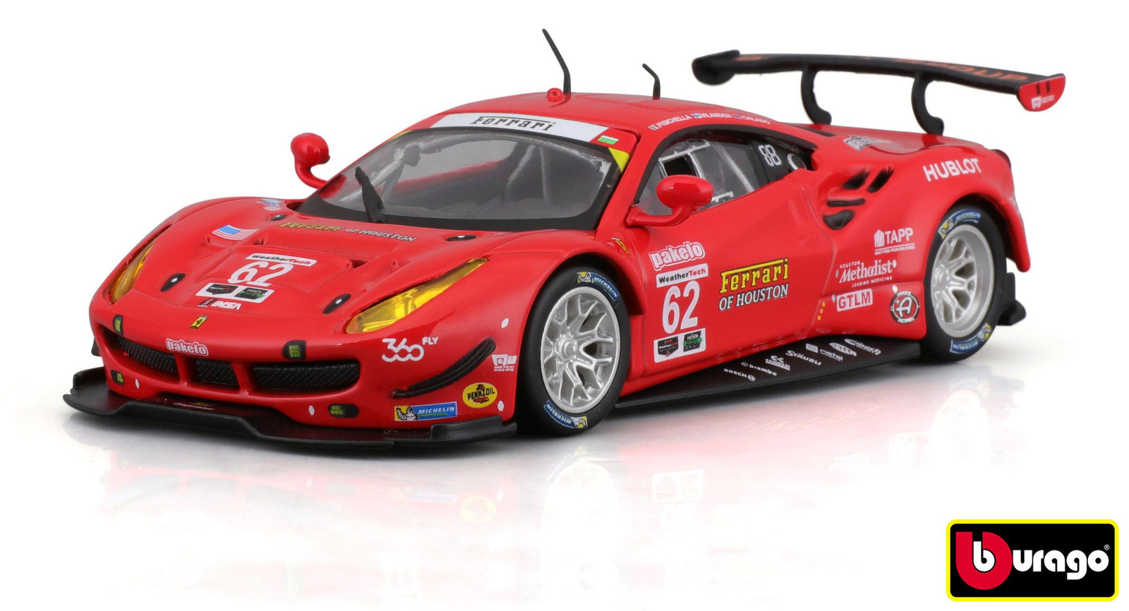 Bburago Ferrari Racing 488 GTE 2017 Schaalmodel 1:43