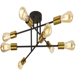 Decken Leuchte Lampe Schwarz Ess Wohn Schlaf Zimmer Beleuchtung
