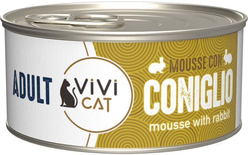 Vivi Cat Adult Lattina Multipack 24x85G CONIGLIO
