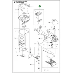 Original Husqvarna Griff Stopptaste für Automower 435X AWD 435X AWD NERA 535 AWD und 535 AWD EPOS