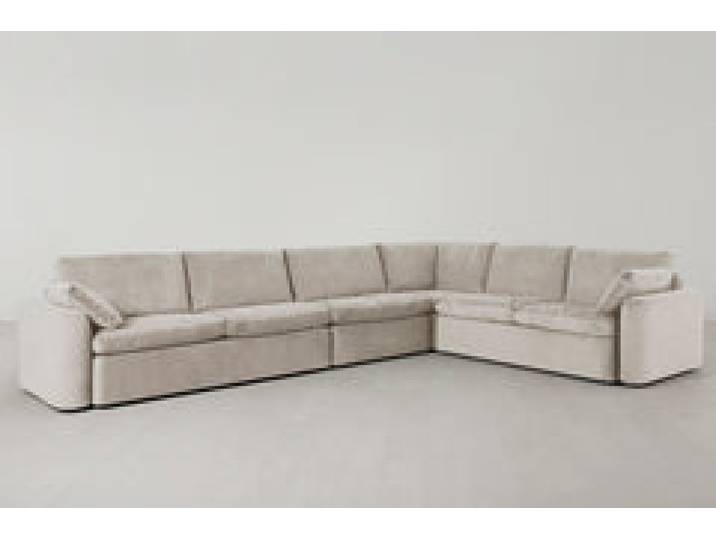 Model 13 Großes Ecksofa, Kreideweiß