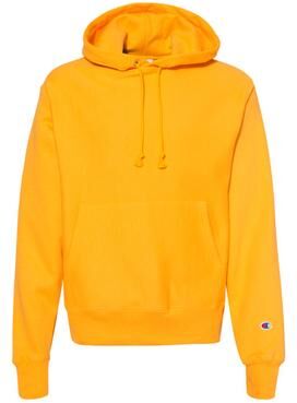 Champion S1051 Reverse Weave Hooded Sweatshirt in Gold size 2XL S101