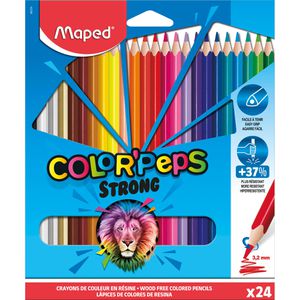 Maped Buntstifte Color Peps Strong, 862724, farbig sortiert, aus Kunststoff, 24 Stück