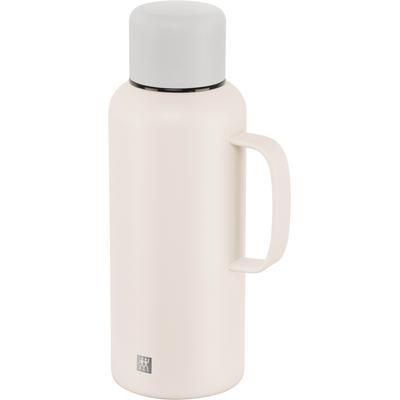 Thermoflasche ZWILLING "Thermo Plus", beige (cream), H:27,3cm, Edelstahl, Trinkflaschen, Thermoflasche, Edelstahl, Doppelwandig, Auslaufsicher
