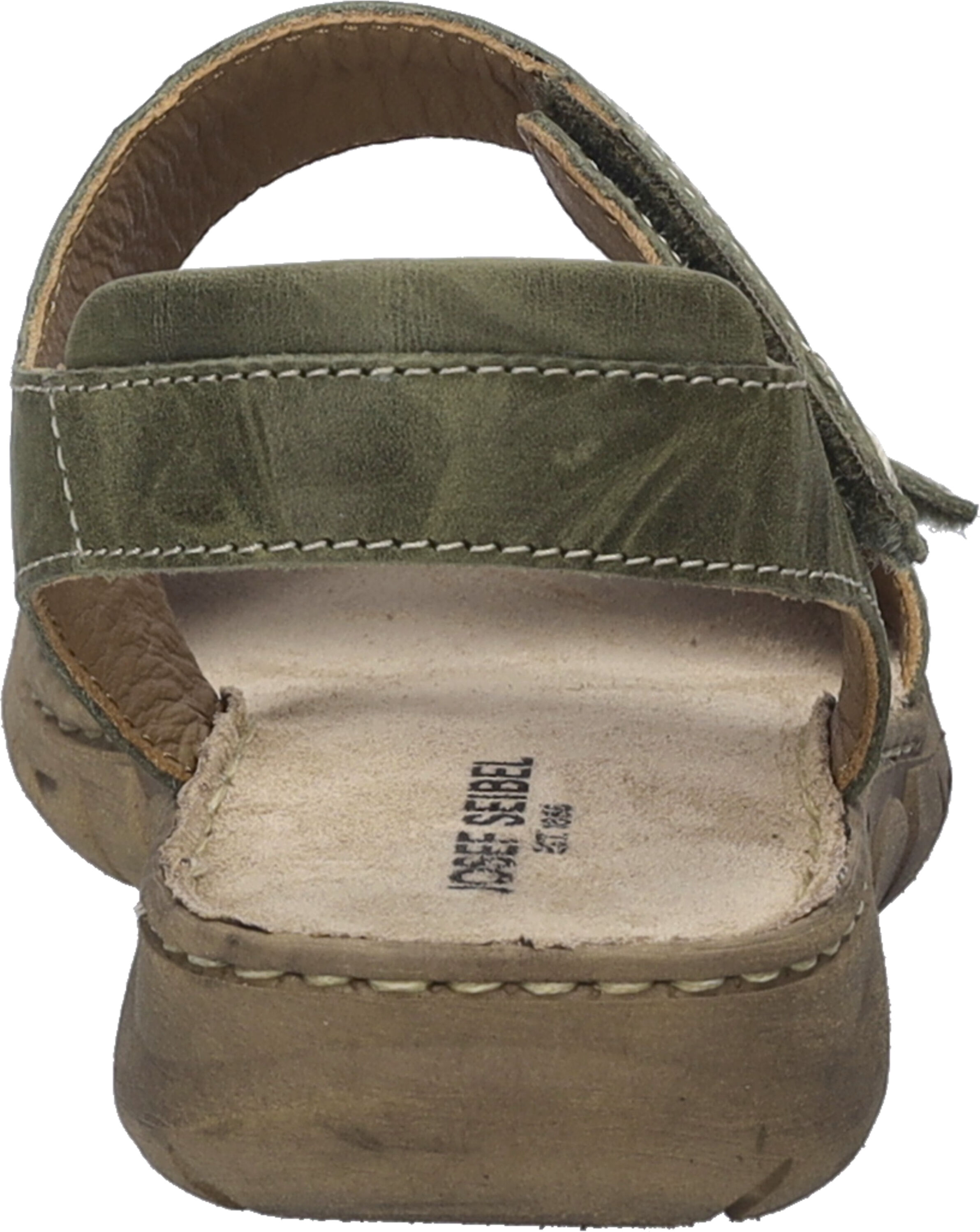 Sandale JOSEF SEIBEL "Brenda 08, khaki", Damen, Gr. 39, grün (khaki), Obermaterial: 100% Rindsleder Leather cow., Schuhe Sandale