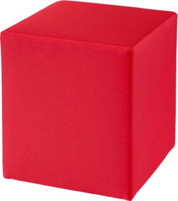 Sitzhocker Wall In, B 410 x T 410 mm, rot