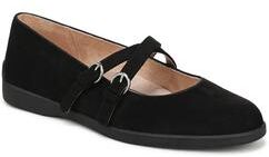 Women's Marnie Mary Jane Flat by LifeStride in Black Microsuede (Size 11 M)