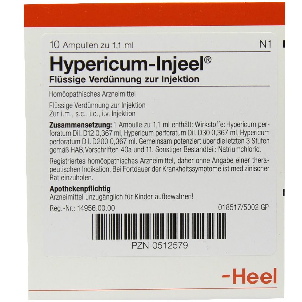 Hypericum Injeel Ampullen 10 St