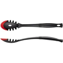 Le Creuset Pastalöffel, Kochbesteck, Rot, Schwarz