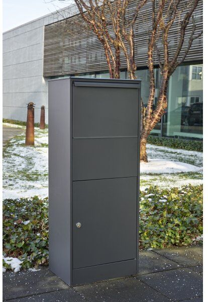 Allux 800 Large Pakkepostkasse, Sort