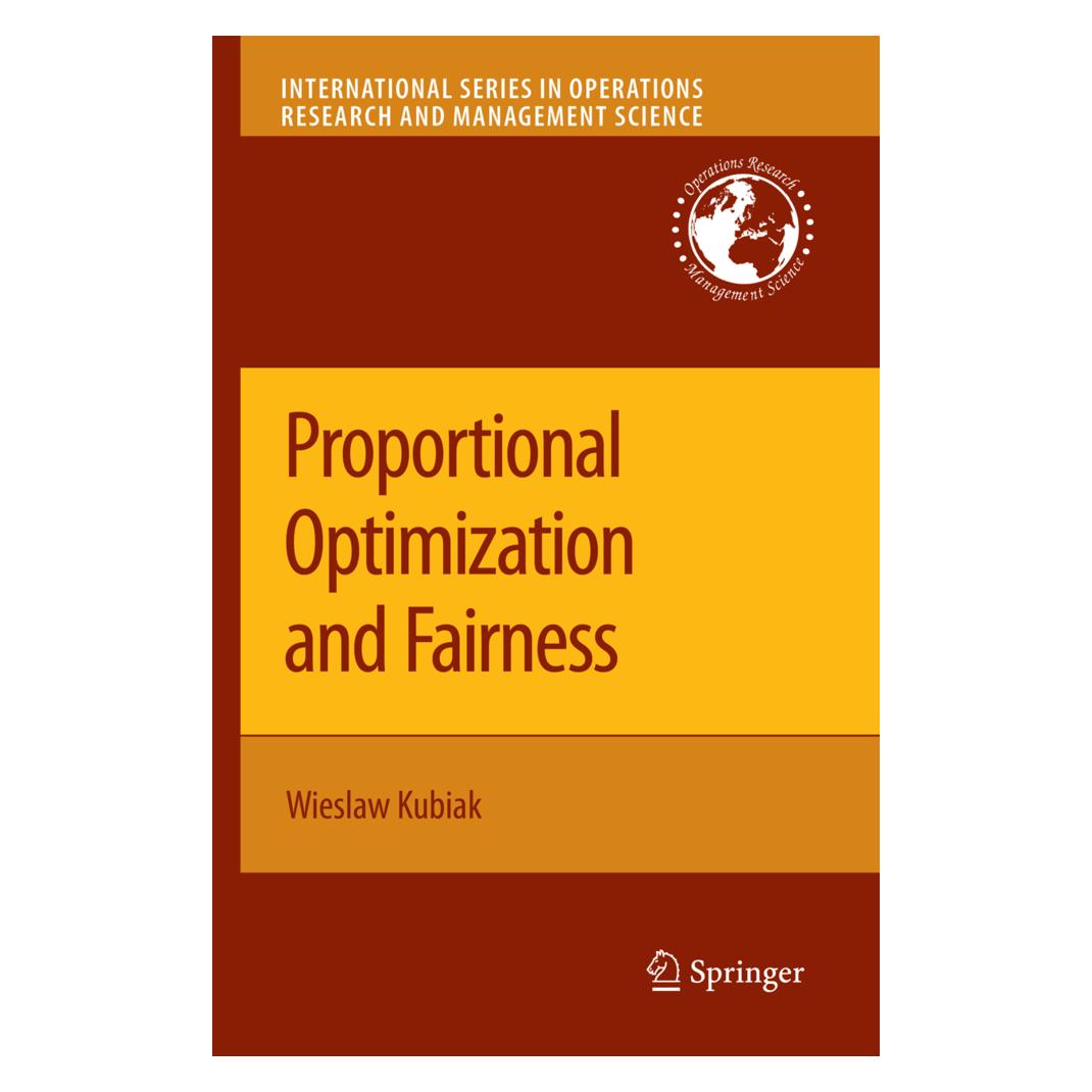 Springer Proportional Optimization and Fairness (Englisch, Softcover, Wieslaw Kubiak) (55390756)