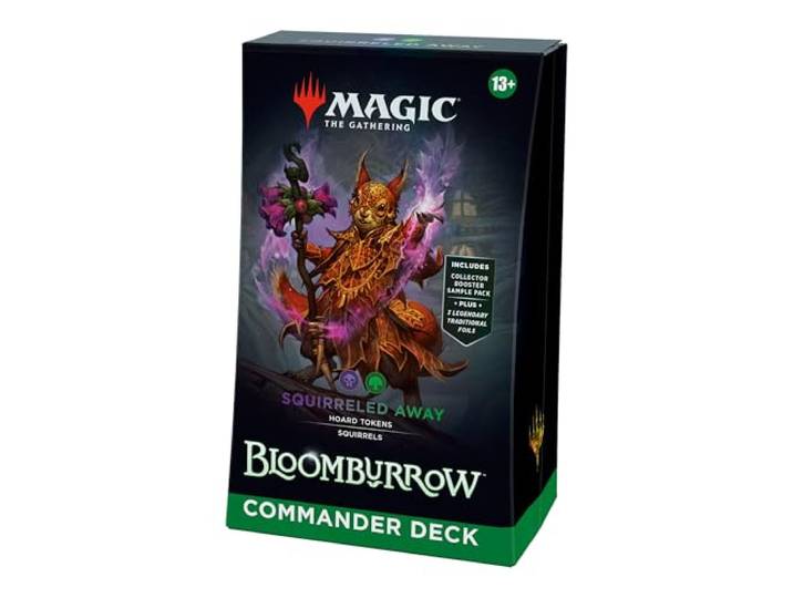 Magic: The Gathering Bloomburrow-Commander-Deck – Eichhörnchen-Übermacht (Deck mit 100 Karten, Sammler-Booster-Probepackung mit 2 Karten + Zubehör) (English Version)