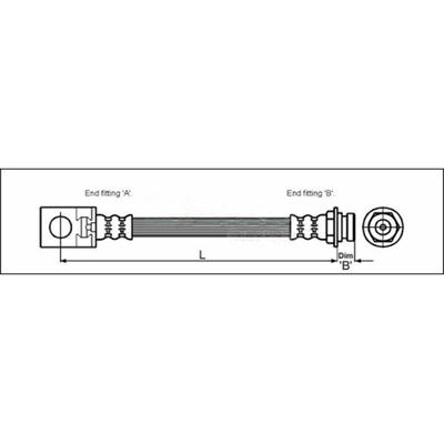 METZGER AUTOTEILE Bremsschlauch 4113524 für JEEP