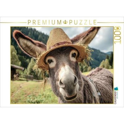 CALVENDO Puzzle Ein Strohhut im Sommer schützt vor Sonnenbrand! | 1000 Teile Lege-Größe 64x48cm Foto-Puzzle für glückliche Stunden, Sonstige von ,