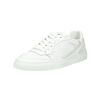 Sneaker PAVEMENT "Pavement Sneaker Leder", Damen, Gr. 37, weiß (weiß, grau), Leder, Schuhe Sneaker