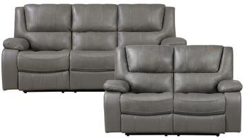 Fremont & Park Baron 2-Piece Leather Match Manual Reclining Sofa Sets