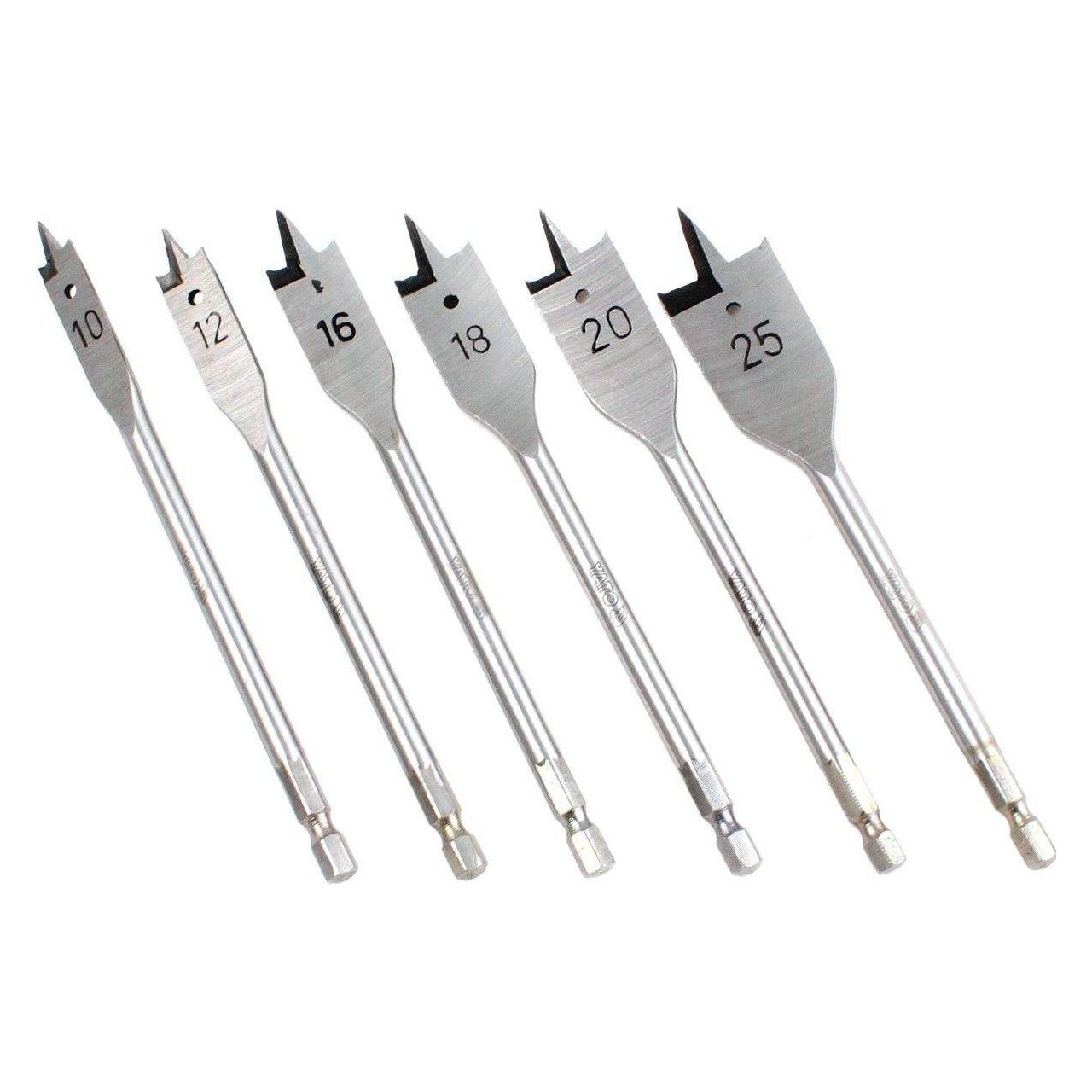 Yato Spatenbohrer 12 10 16 18 20 25 mm Set (YT-3258) (10, 12, 16, 18, 20, 25 mm) (YT-3258)