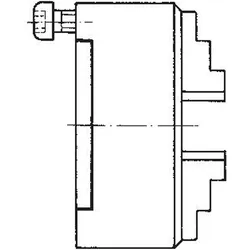 Röhm Planspiralfutter Duro-M 315/4 Zylindrische Aufnahme (DIN 6350 Form A) Bohr- und Drehbacken - 185329