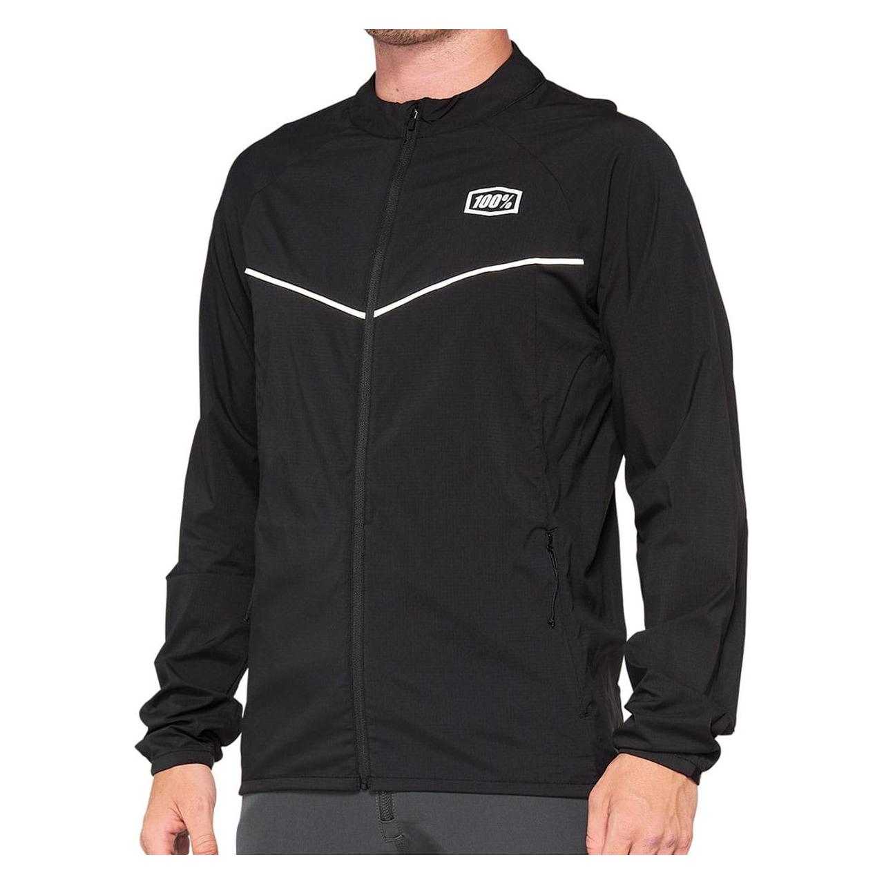 100% Corridor Windjacke - Schwarz (M) (HU-JAC-2192)
