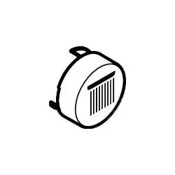 Hansgrohe Druckknopf Symbol Kopfbrause Rain groß mattschwarz, 93571670 93571670