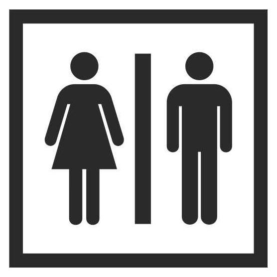 STICKER WC GENERAL 130X130MM (36519034)