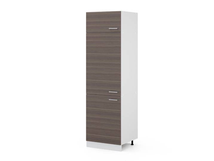 Vicco Hochschrank R-Line Grau 60 cm mit Türen, Holzwerkstoff, 4 Fächer, Rechteckig, 60x207x57.2 cm, Waschküche, Mehrzweckschrank