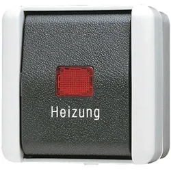 JUNG Heizung-Notschalter, Schalter + Taster, Grau