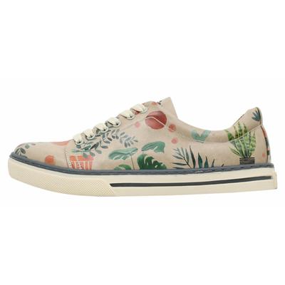 Sneaker DOGO "Classic Schnürsneaker A Pair Of Doves Damen Sneaker", Damen, Gr. 36, Normalschaft, grün (natur, grün), Lederimitat, Schuhe Sneaker, Handgefertigt