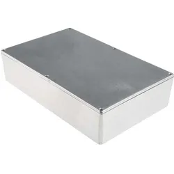 RS PRO Gehäuse Aluminium 275x175x65mm (Gehäuse), Elektronikzubehör + Gehäuse, Silber