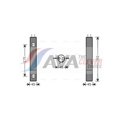 AVA CLEVER CHOICE Trockner, Klimaanlage MSD471 für Mercedes