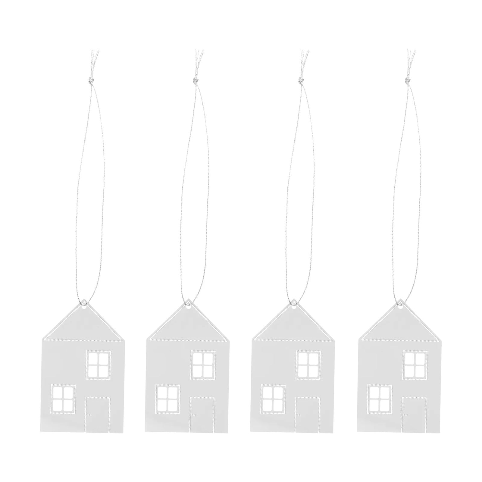 Cooee Design Kerstdecoratie Town house 6 cm Roestvrij staal
