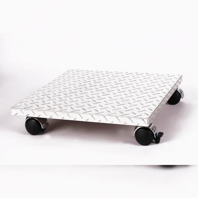 Möbelroller / Pflanzenroller (Profi) 50x50 cm, ALU, 120kg, Chromrollen + Bremse, Marke: Szagato, Made in Germany
