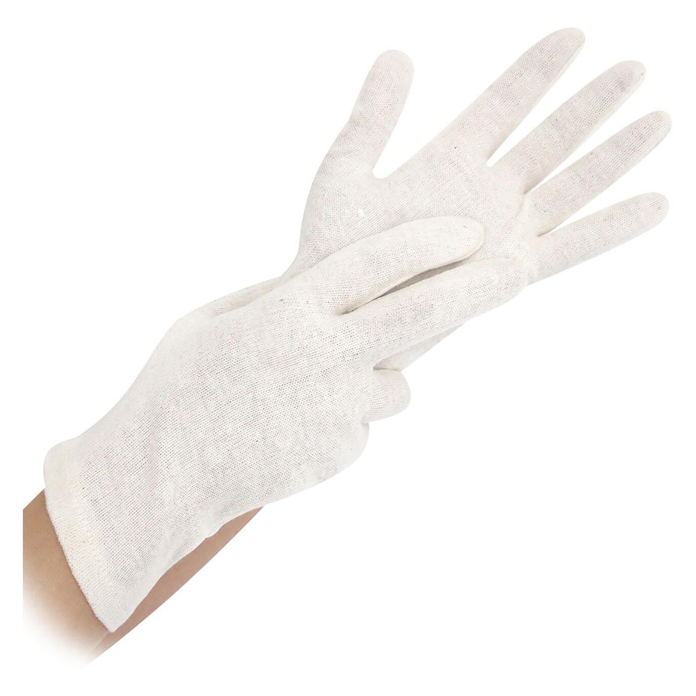 franz mensch Hygostar Baumwoll-Handschuhe EXTRA STARK Grösse L, natur, starke Qualität (L) (27241)