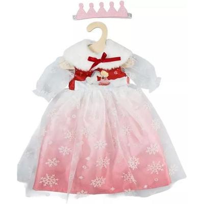 Puppenkleid ''Winterprinzessin Lumi'' mit Krone und Plüsch-Cape, Gr. 35-45 cm