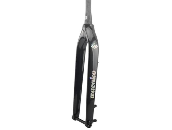 HIMALO Carbon-MTB-Gabel 26/27.5/29 Mountainbike-Starrgabel 15x100mm Steckachse Fahrrad-Gabel Scheibenbremse Verjüngtes Rohr Gewindelos Vorderradgabeln Leichtes Gewicht (Color : Glossy A, Size : UD)