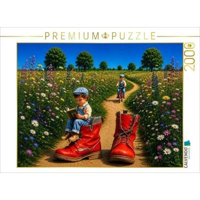 CALVENDO Puzzle Die Welt in großen Stiefeln | 2000 Teile Lege-Größe 90 × 67 cm Foto-Puzzle für glückliche Stunden