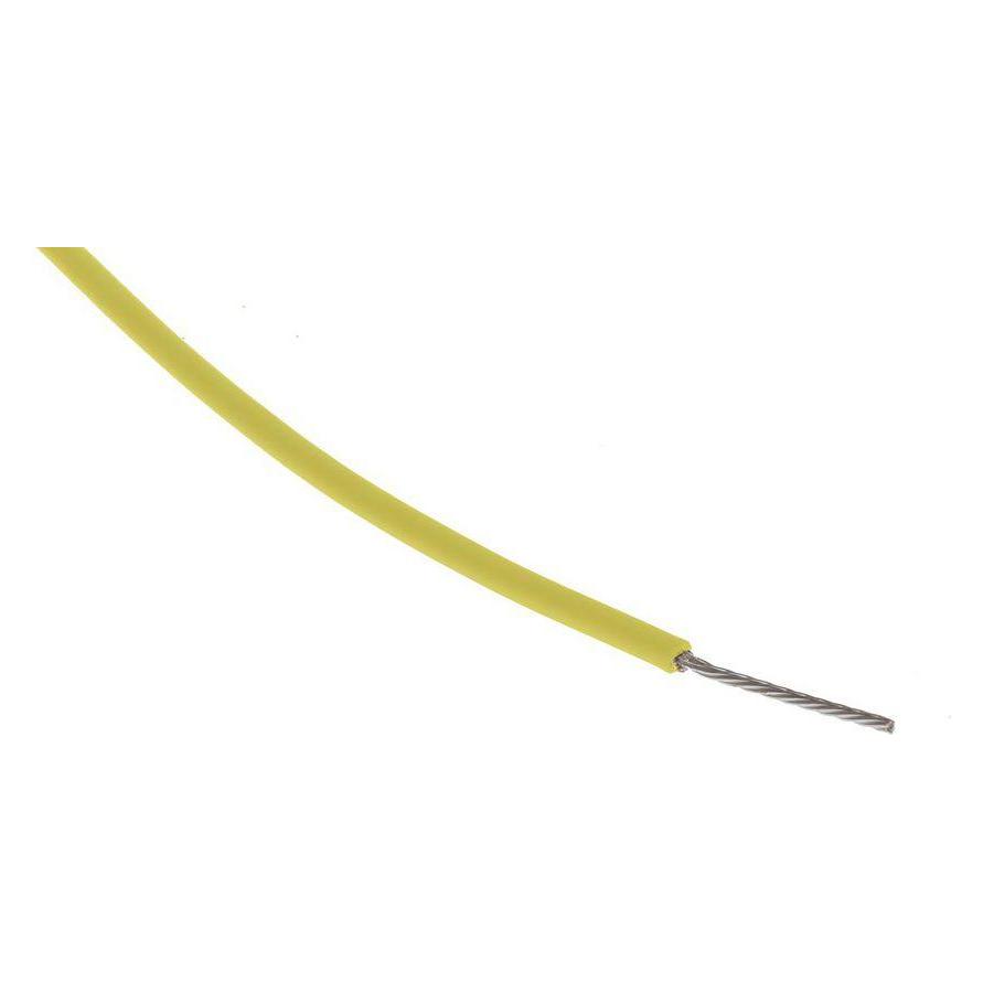 RS PRO PTFE B 19/0.15 yellow 25m (25 m) (8417406)
