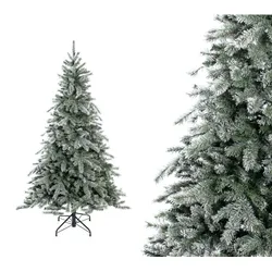 Evergreen Künstlicher Weihnachtsbaum Frost Fichte | inkl. Kunstschnee | Weiß | 180 cm - Weiß