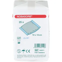 Nobasorb Saugkompressen 10x10 cm 25 ST