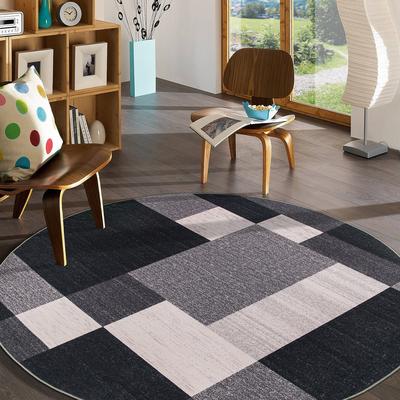 World Rug Gallery Modern Boxes Design Non-slip (Non-skid) Area Rug