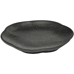 SERAX Inku Teller gerippt L Inku Black, ø: 89 mm