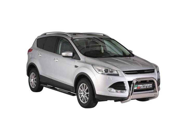 Marchepieds Latéraux pour Ford Kuga 2013-2016 Acier Inoxydable Noir